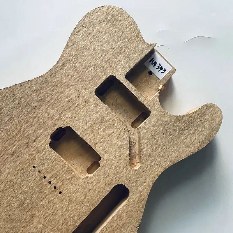 Basswood Unfinished DIY Project Guitar Body, String Through Bridge Fit