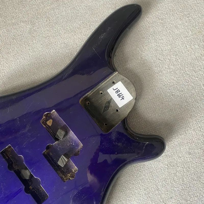 Blue 5 String Electric Bass Basswood Body