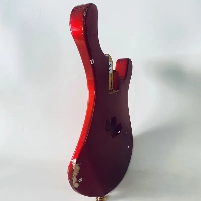 Metallic Red 4 String Bass Basswood Body DIY Project