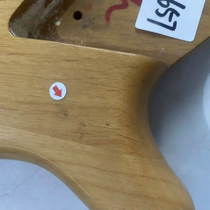 Glossy Finish Alder Wood Bass Guitar Body