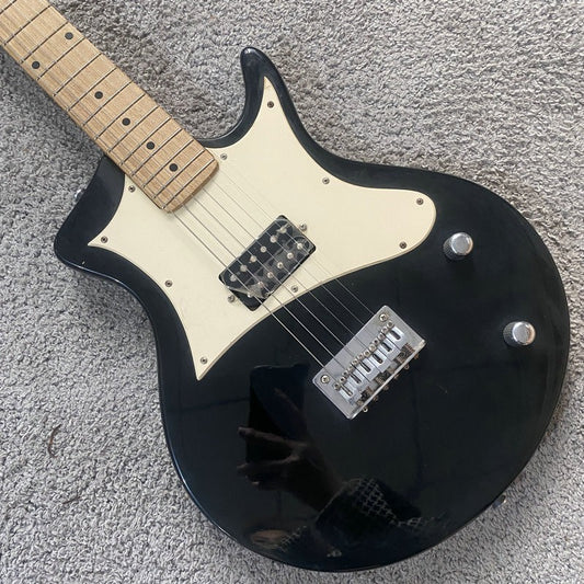 Glossy Black Electric Guitar, Solid Basswood Body, Maple Neck and Fing