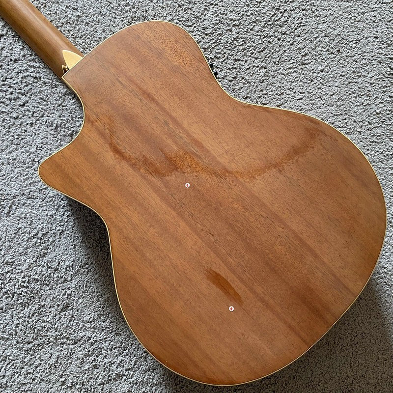 Luna Acoustic Electric Guitar, Pine Wood Top Body, Mahogany Neck
