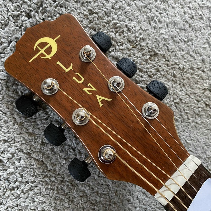 Luna Acoustic Guitar 41 Inch, Solid Spruce Top Body, Mahogany Neck