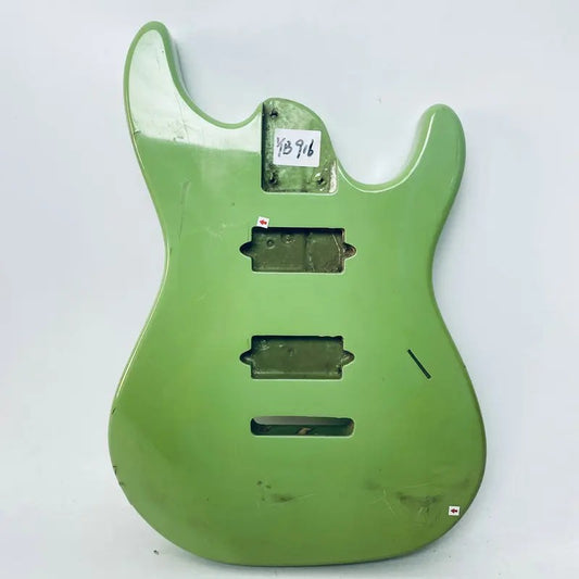 Green HH Basswood Guitar Double Cutaway Body
