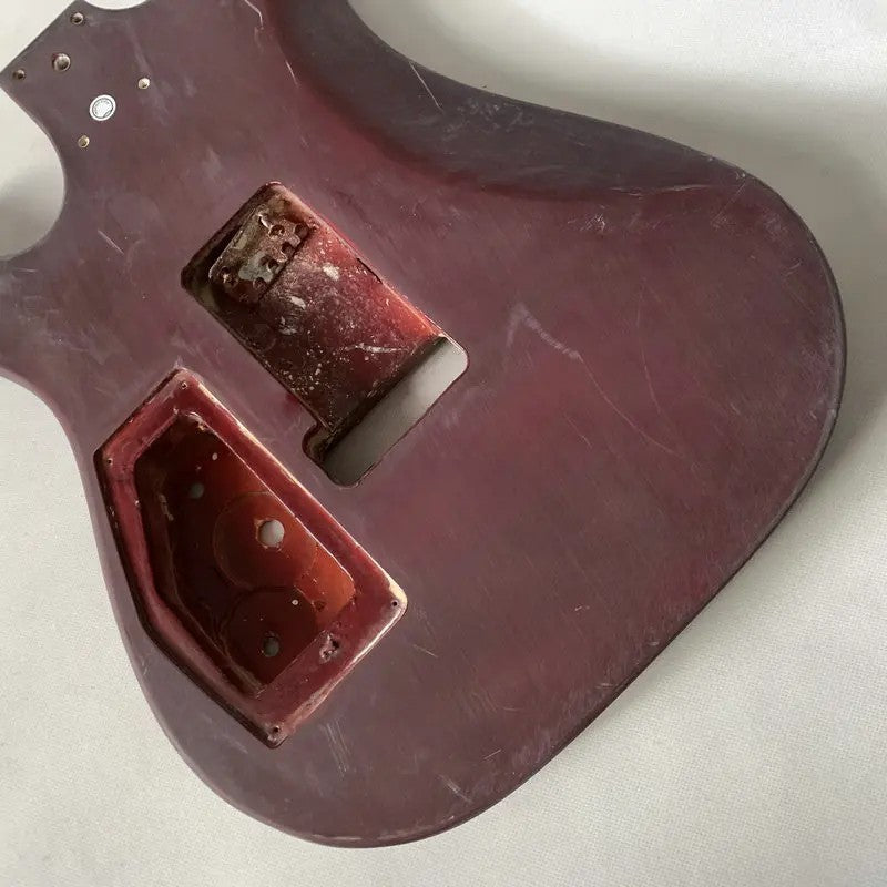 Red Wine Guitar HH Double Cutaway Body DIY Project