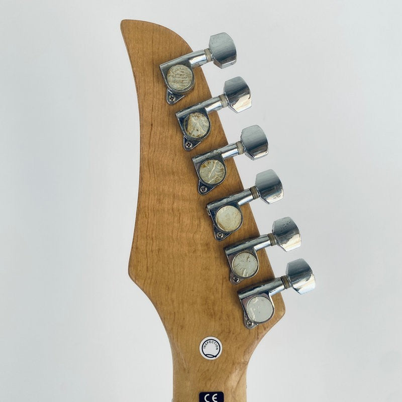 Red Burst Custom HSH Guitar, Solid Baswood Body, Maple Neck, Rosewood