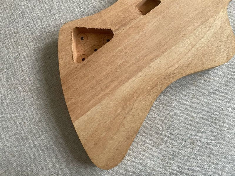 Unfinished 4 String Bass Mahogany Body with Maple Neck Fit Firebird DI