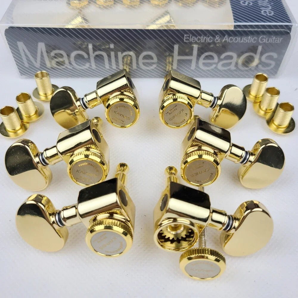 Gold 3x3 Locking Guitar Machine Heads Pegs Fit Ibanez,Epiphone,Washbur