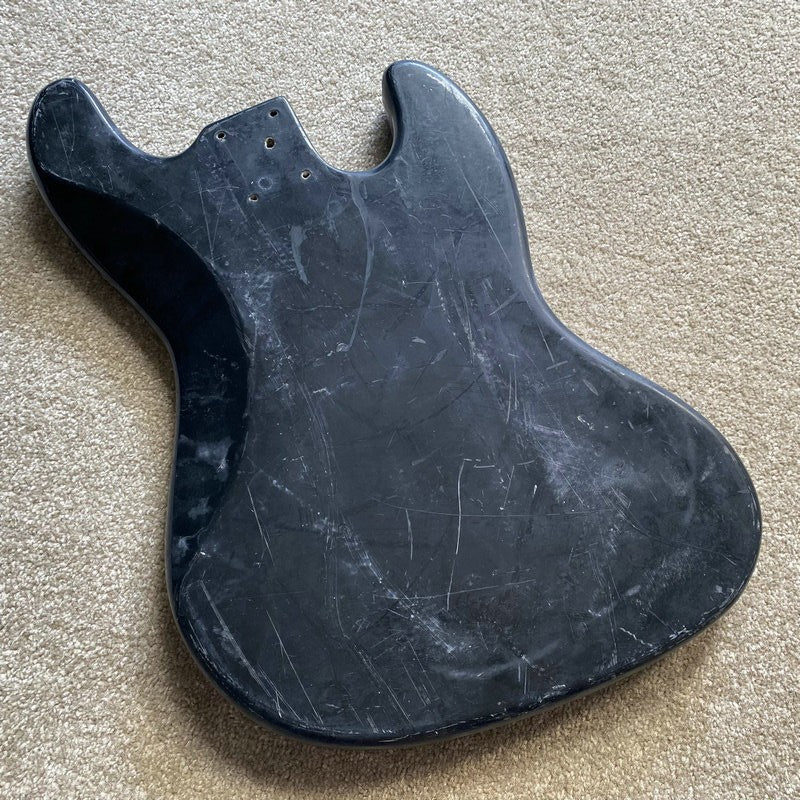 Left Hand Black 4 String Bass Basswood Body Fit Jazz Bass