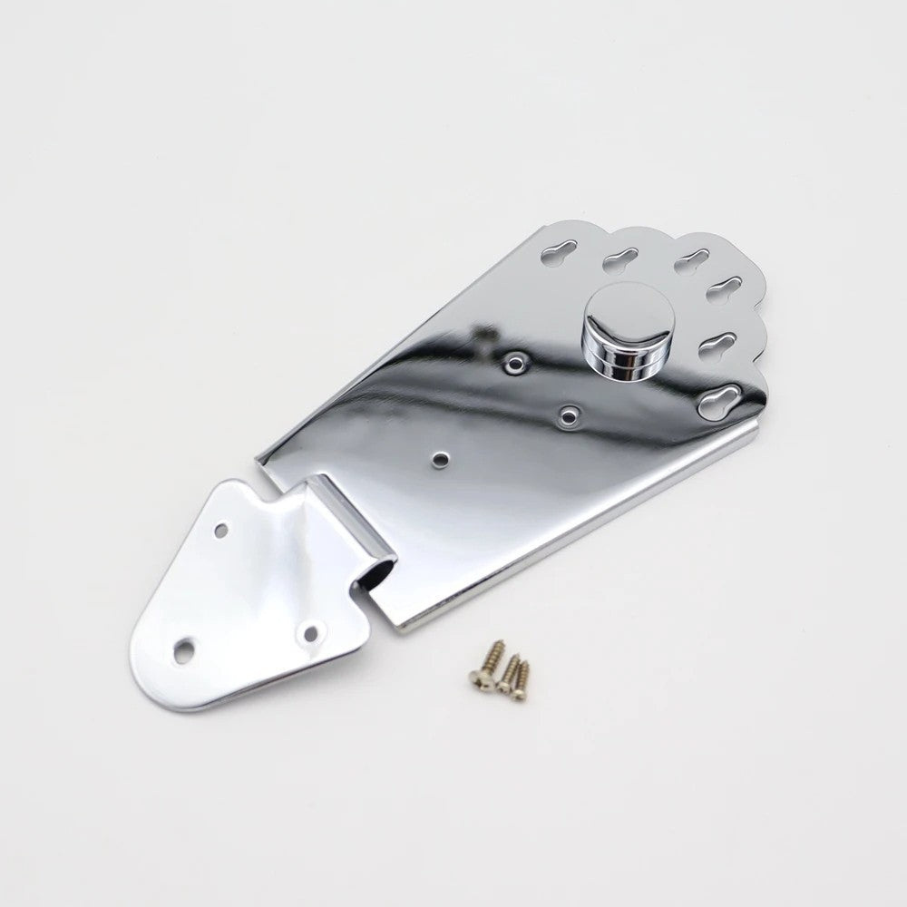 Chrome Jazz Hollow Body Guitar Tailpiece Trapeze