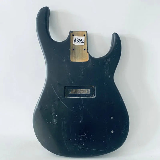 Black Electric Bass Guitar Body DIY Project