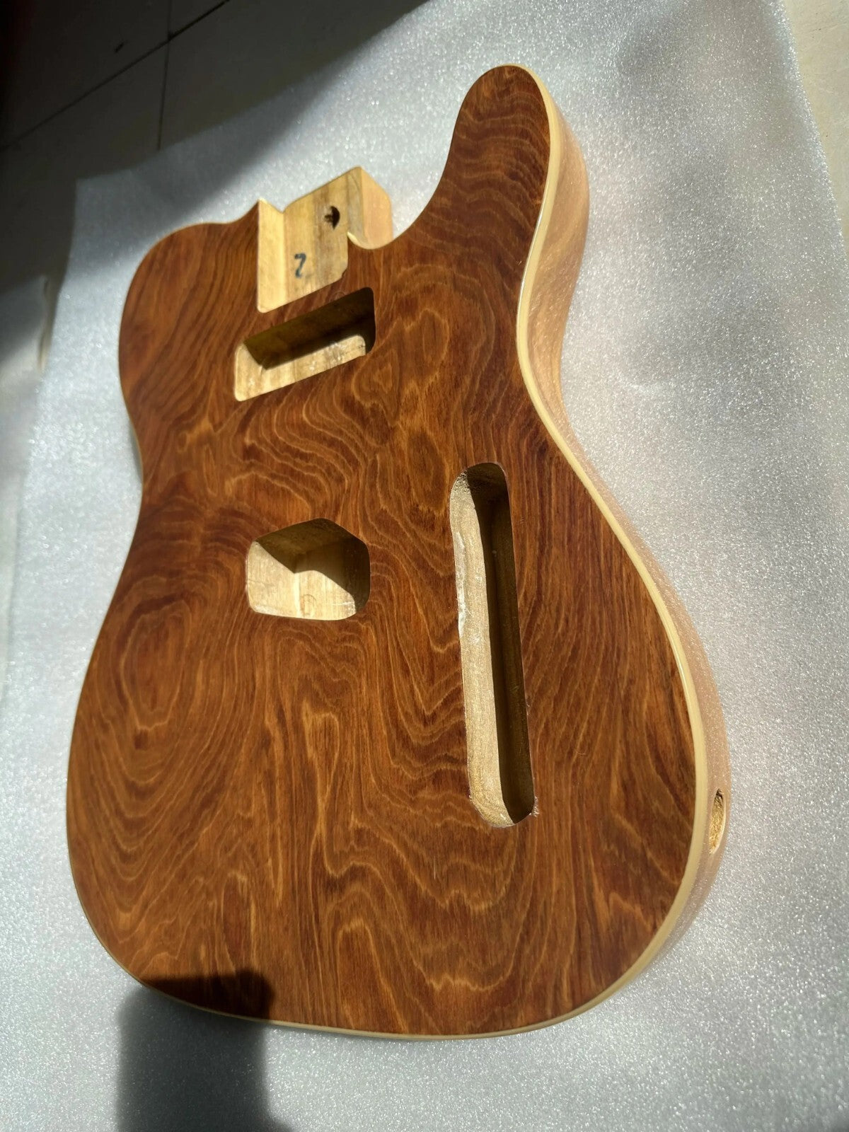 Paulownia Guitar Body with Maple Top Fit Tele Telecaster