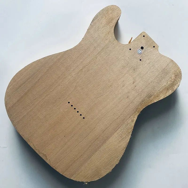 Basswood Unfinished DIY Project Guitar Body, String Through Bridge Fit