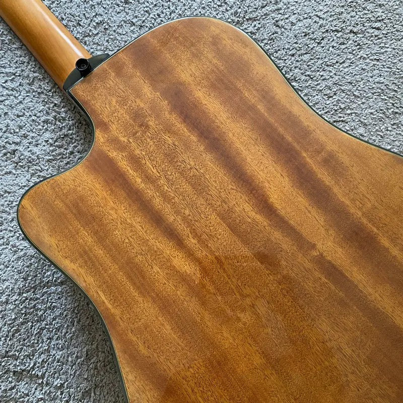 LAG 12 String Acoustic Electric Guitar, Spruce Top Mahogany Body and N