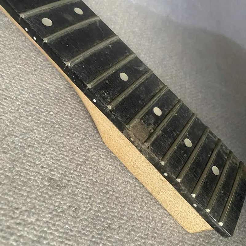 Black Maple Wood Electric Guitar Neck, Rosewood Fingerboard Fit Les Pa