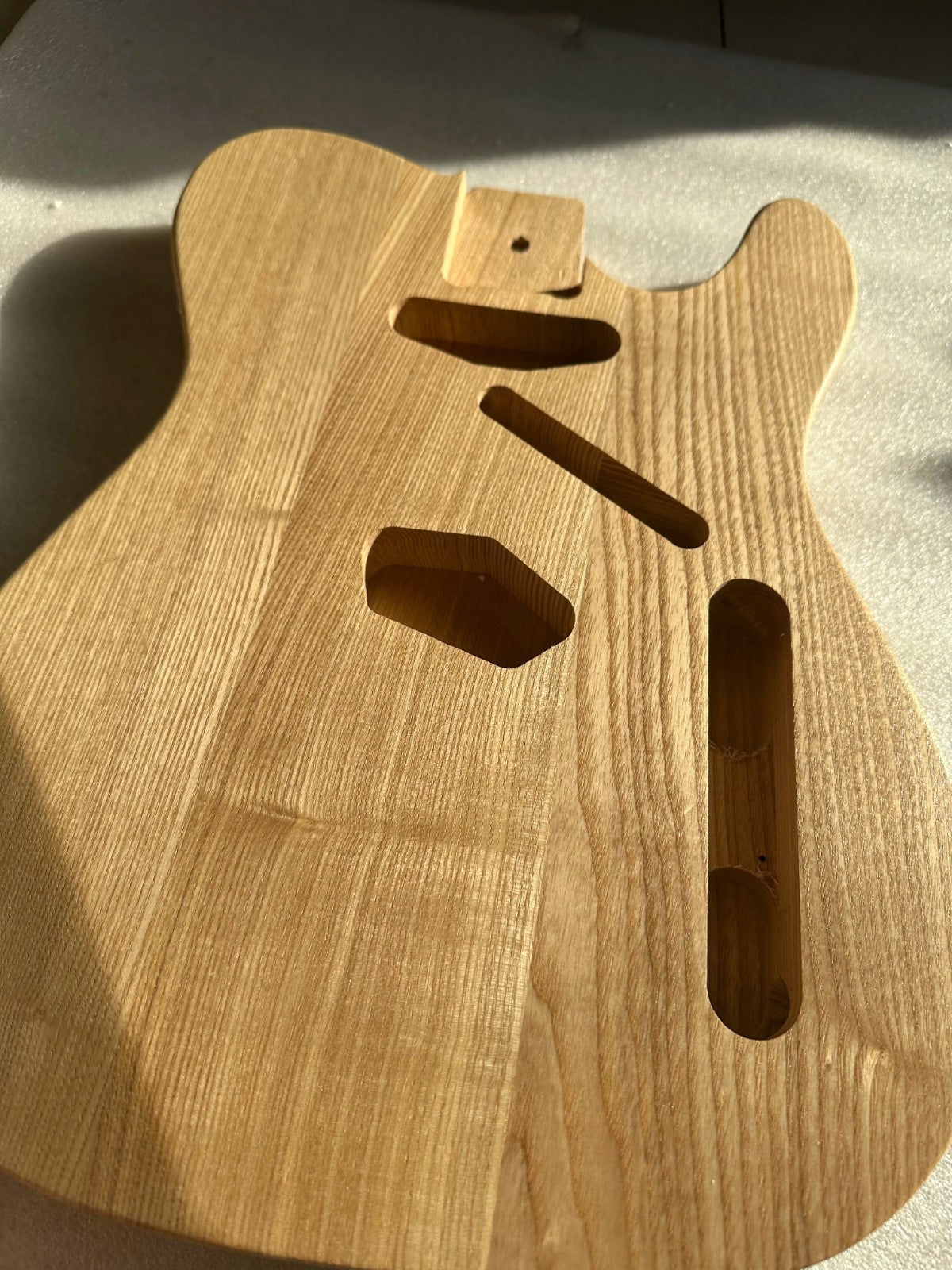 Ash Wood Electric Guitar Single Cut Body Fit Telecaster Tele