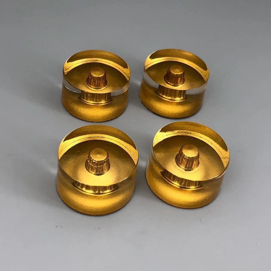 4pcs Gold 18 Spline Guitar Speed Control Volume Tone Knobs Set
