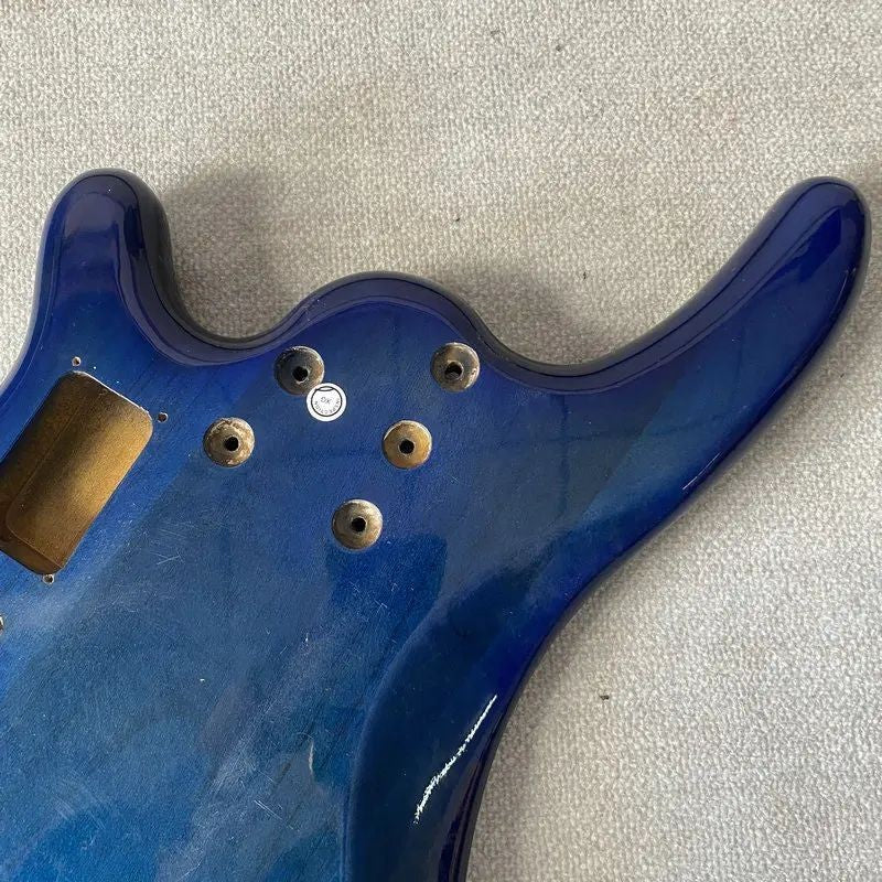Transparent Blue Basswood Bass Guitar Body