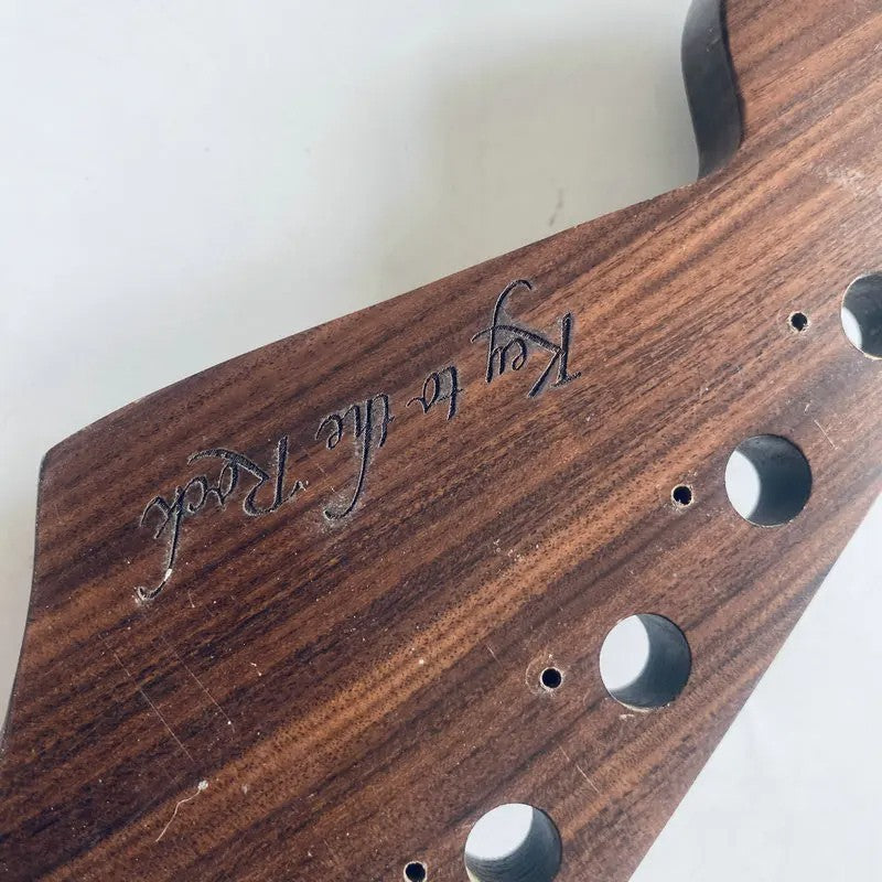 Wenge Wood Custom Guitar Maple Wood Neck, 22 Frets Fingerboard