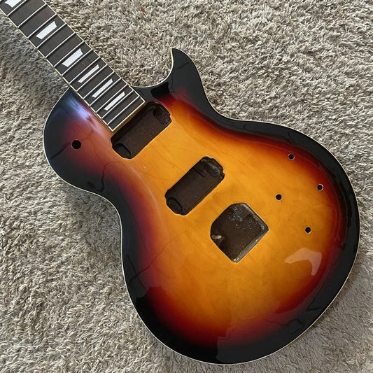 Sunburst Gloss Finish Guitar Body with Neck, Rosewood Fingerboard Fit