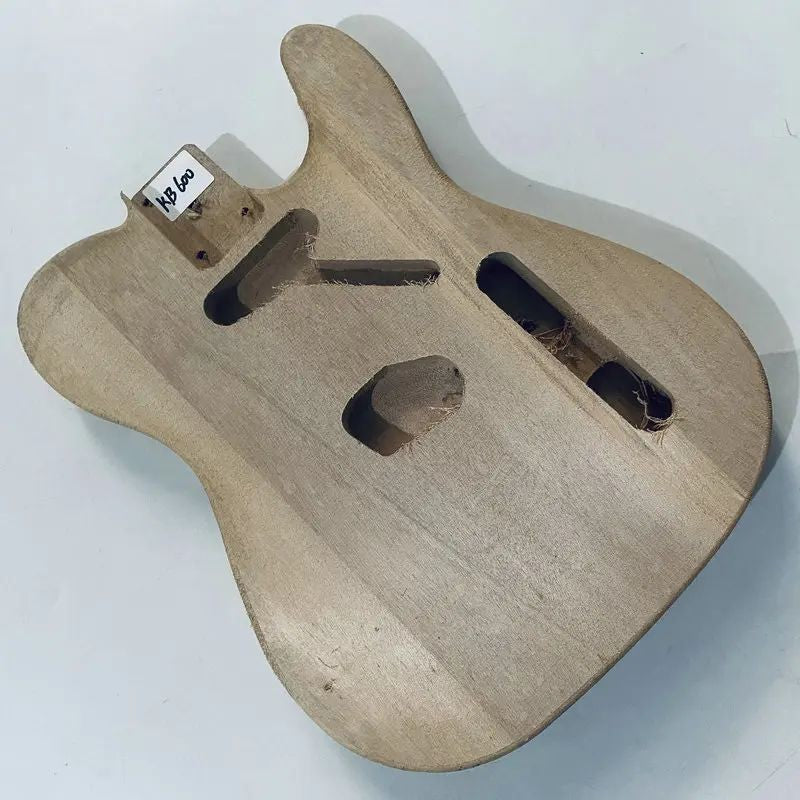 Okoume Wood Unfinished Single Cut Guitar Body Fit Telecaster Tele