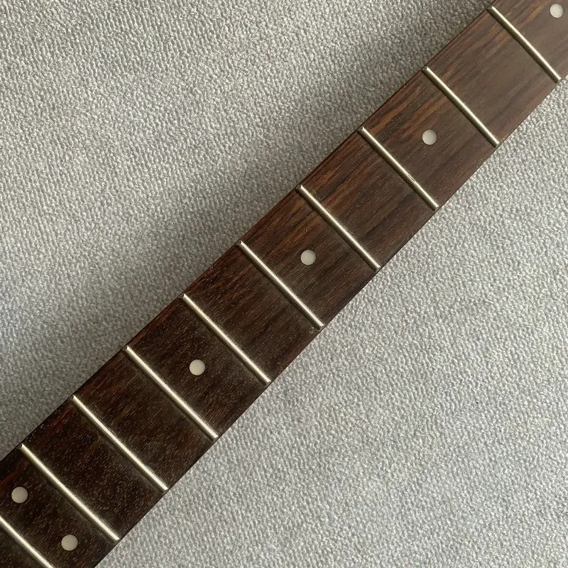 Black Basswood 4 String Electric Bass Body with Maple Neck, Rosewood F