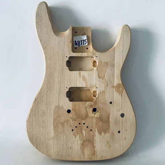 Unfinished Basswood Guitar Double Cutaway Body DIY Project