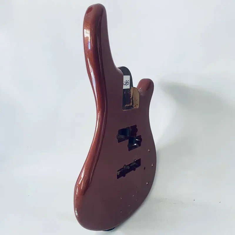 Dark Red Glossy Finish 4 String Bass Basswood Body DIY Project