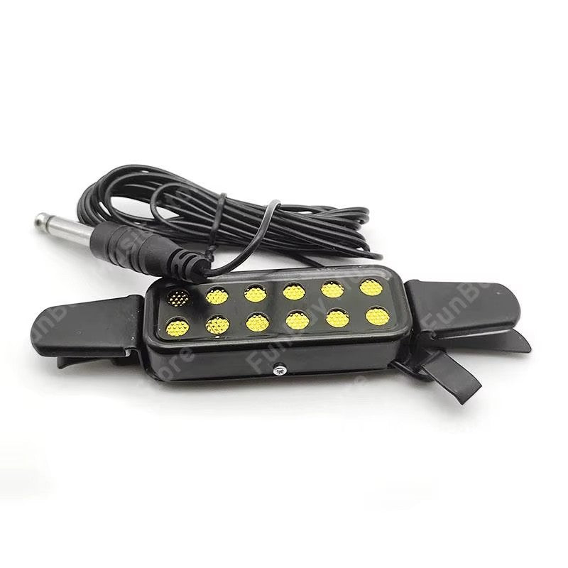 Black 12 Holes Acoustic Guitar Soundhole Pickup