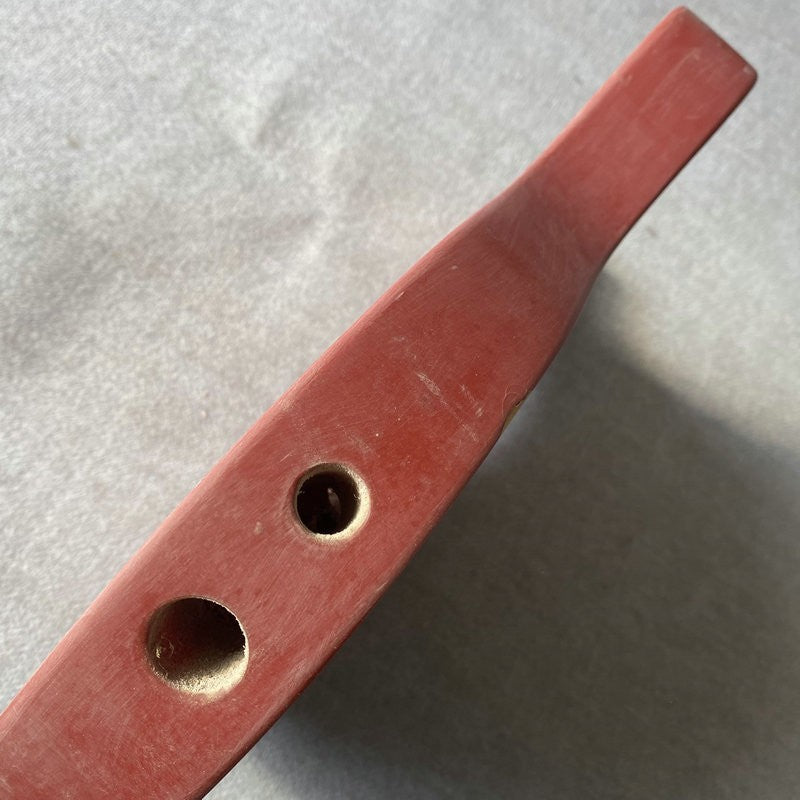 Double Cutaway Red Guitar Body, Single Humbucker Pickup Route