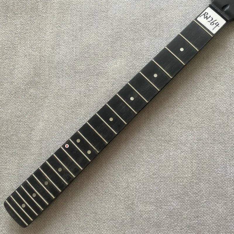 Matte Black Guitar Maple Wood Neck, Rosewood 22 Frets Fretboard