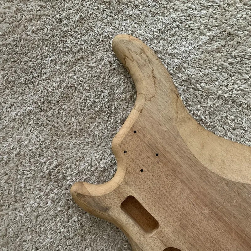 Mahogany Wood Bass Guitar Body DIY Project