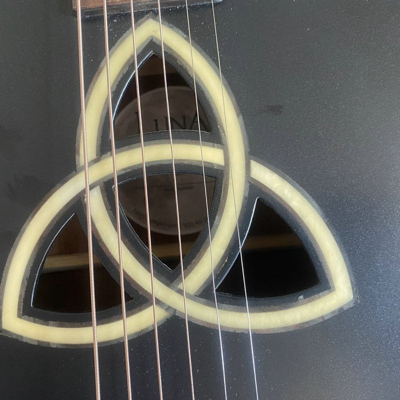 Luna Acoustic Guitar, Spruce Top Body, Mahogany Neck, Rosewood Fingerb