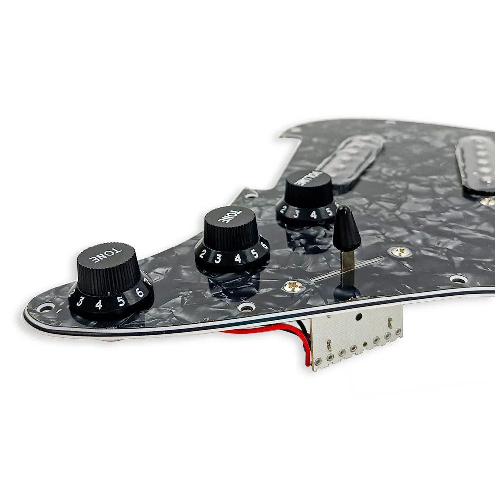 Alnico 5 Guitar Black Pearl Loaded Prewired Pickguard Fit Stratocaster