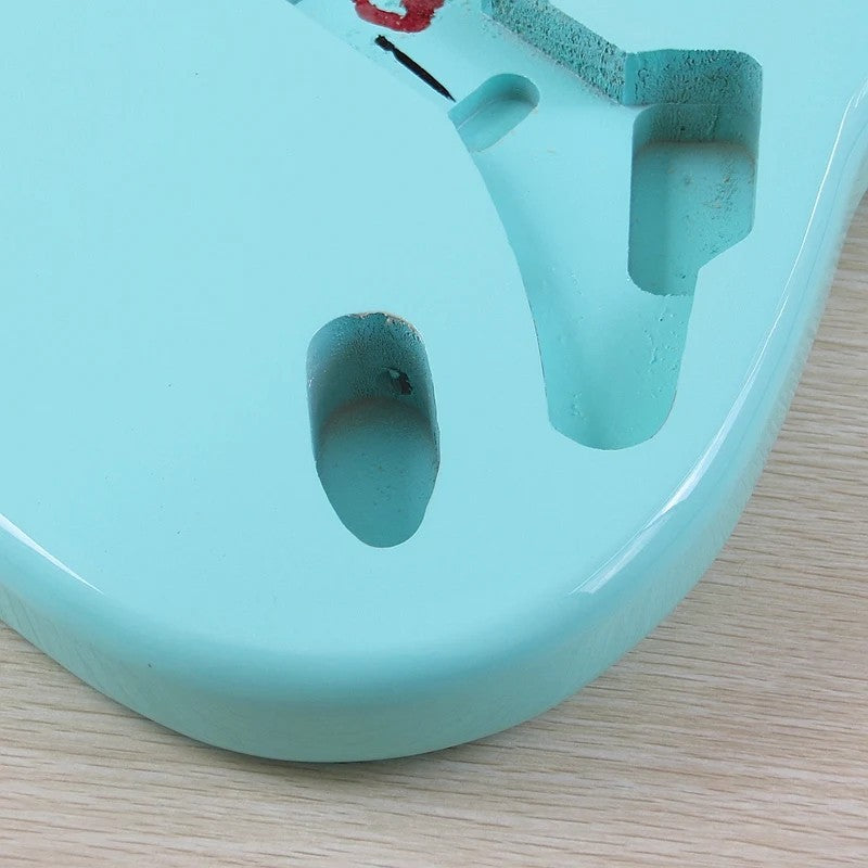 Light Blue Poplar Wood Guitar Body Fit Stratocaster Strat