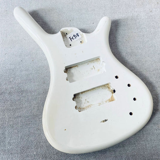 White 4 String Bass Basswood Body Fit Warwick