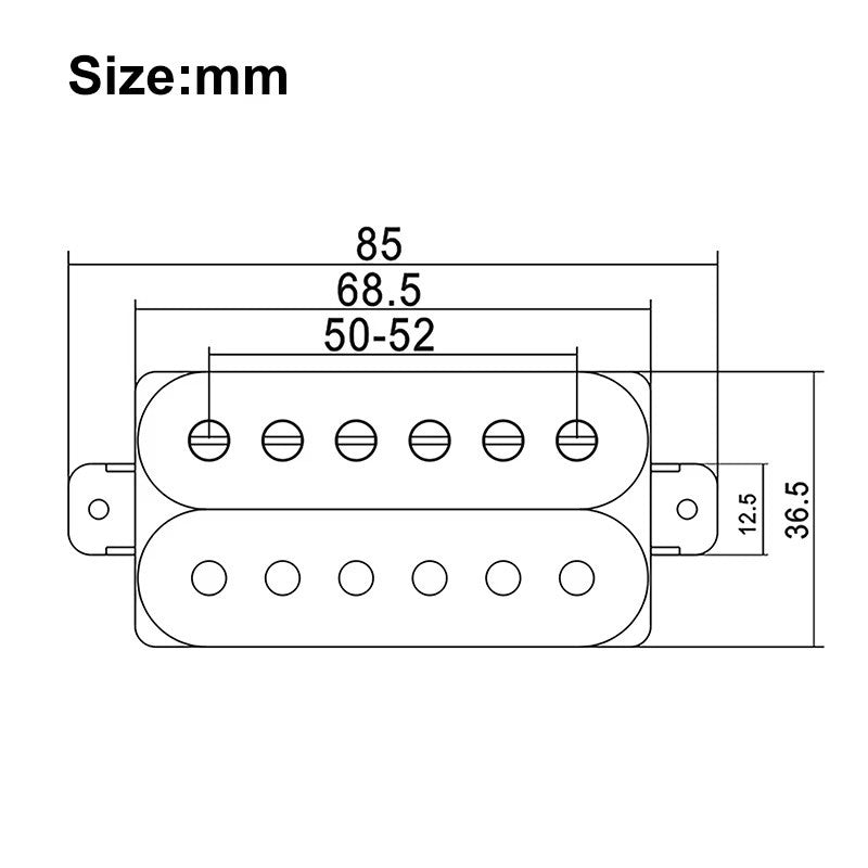 Alnico 3 Neck Bridge Guitar Humbucker Pickups Fit Jackson,Dean,Peavey,