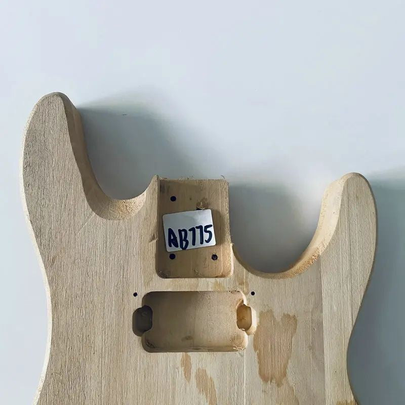 Unfinished Basswood Guitar Double Cutaway Body DIY Project