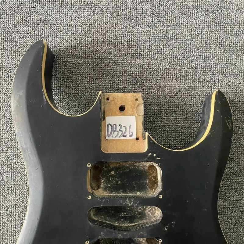 HSH 7 String Guitar Basswood Body in Black