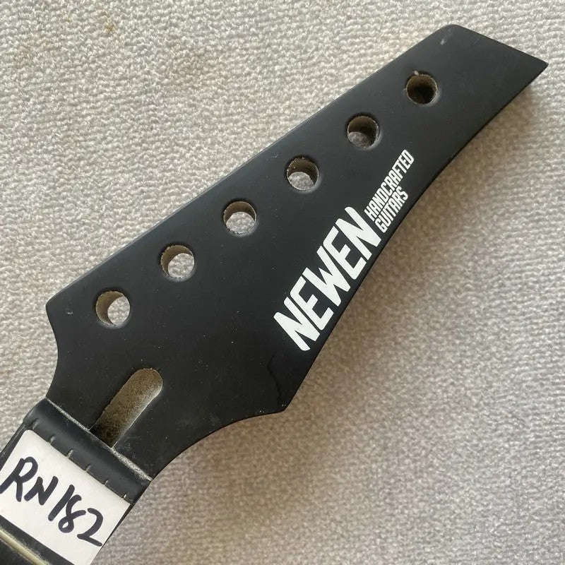 Black Maple Wood Electric Guitar Neck, 24 Frets Rosewood Fretboard