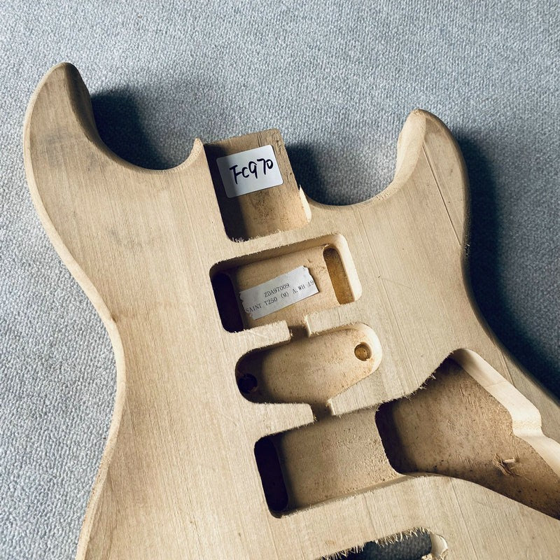 Basswood HSH Guitar Unfinished Body Fit Stratocaster Strat