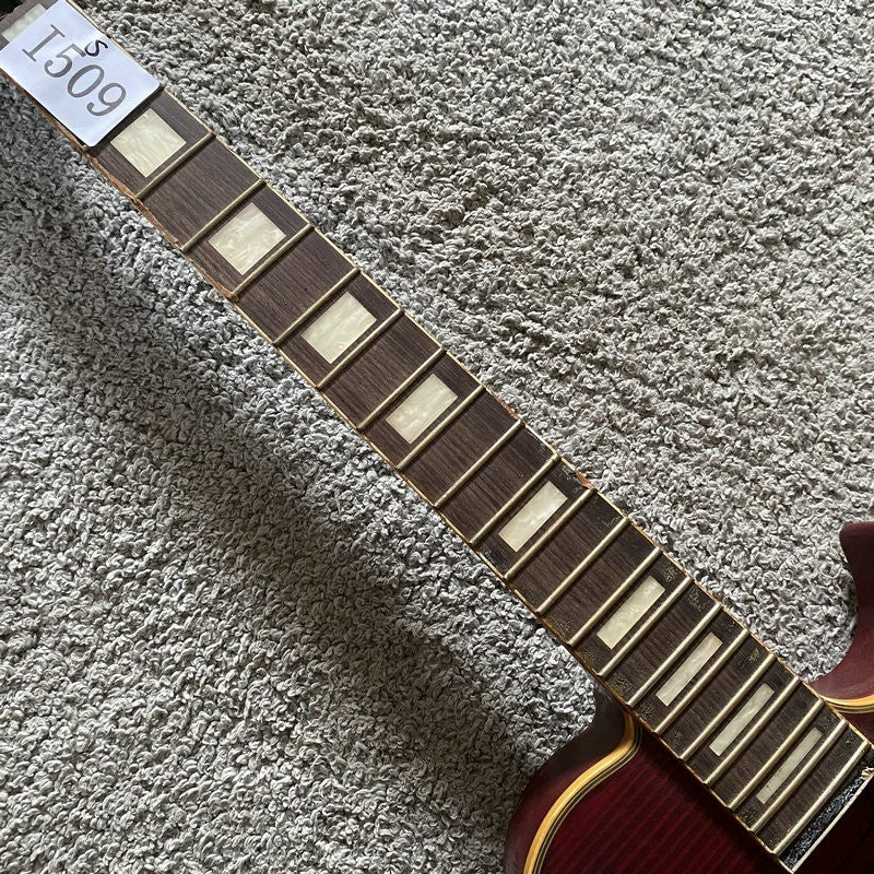 DeVille Red Tiger Maple Top Guitar Body, Rosewood Fingerboard Neck Fit
