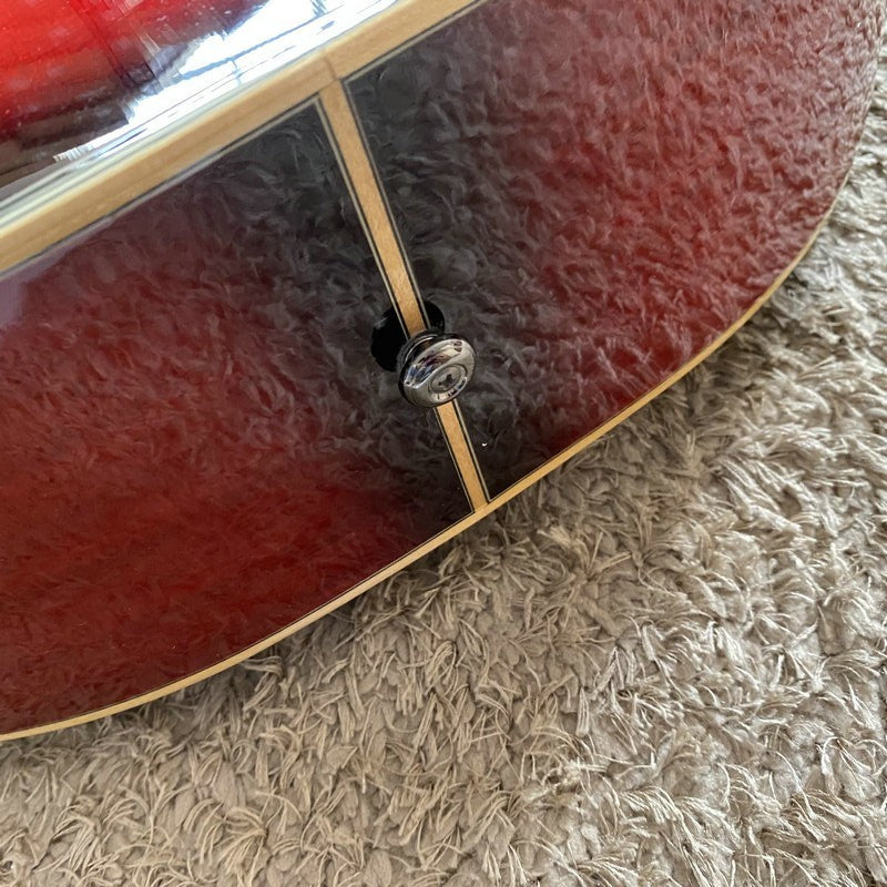 Red Burst 40 Inch Acoustic Guitar 40 Inch, Spruce Top Body, Mahogany N