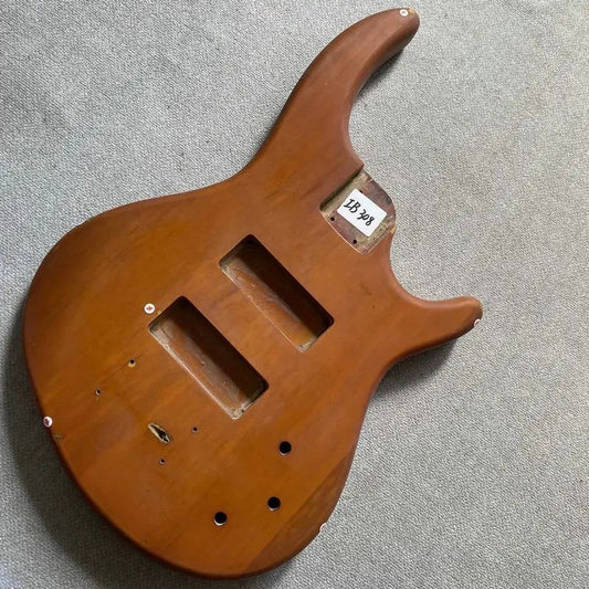 Mahogany Wood 4 String Bass Body DIY Project