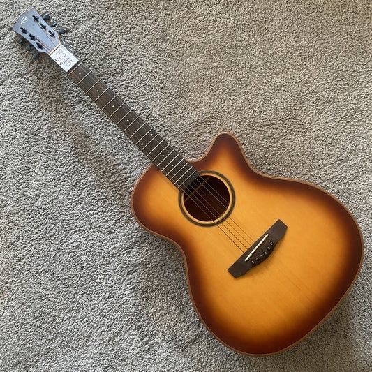 Caraya 40 Inch Acoustic Guitar Spruce Top Mahogany Body, Mahogany Neck