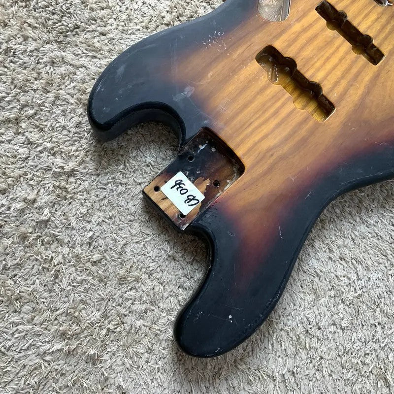 Alder Wood 4 String Bass Body with Maple Neck, Rosewood Fingerboard