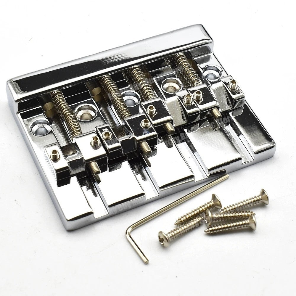 4 String Electric Bass Guitar Fixed Hardtail Bridge, 19MM Spacing