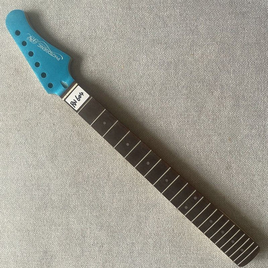 Blue Maple Wood Guitar Neck, Rosewood Fingerboard 22 Frets