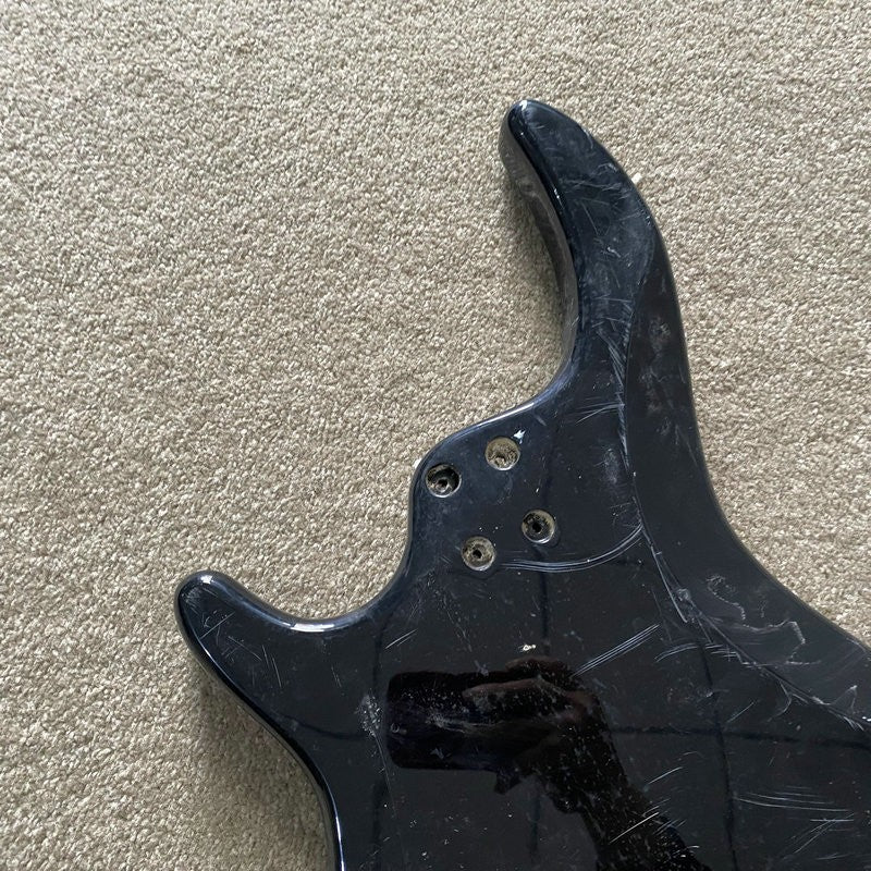 Black 5/6 String Bass Basswood Body