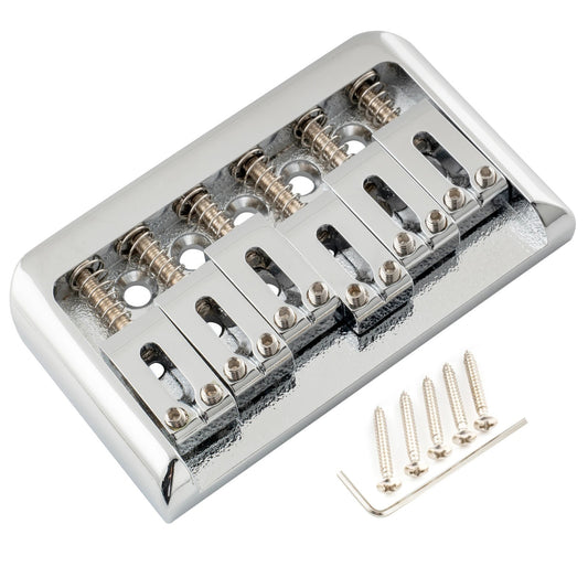 Chrome Fixed Hardtail Guitar Bridge Fit Stratocaster Strat